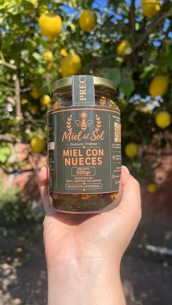 Miel con nueces